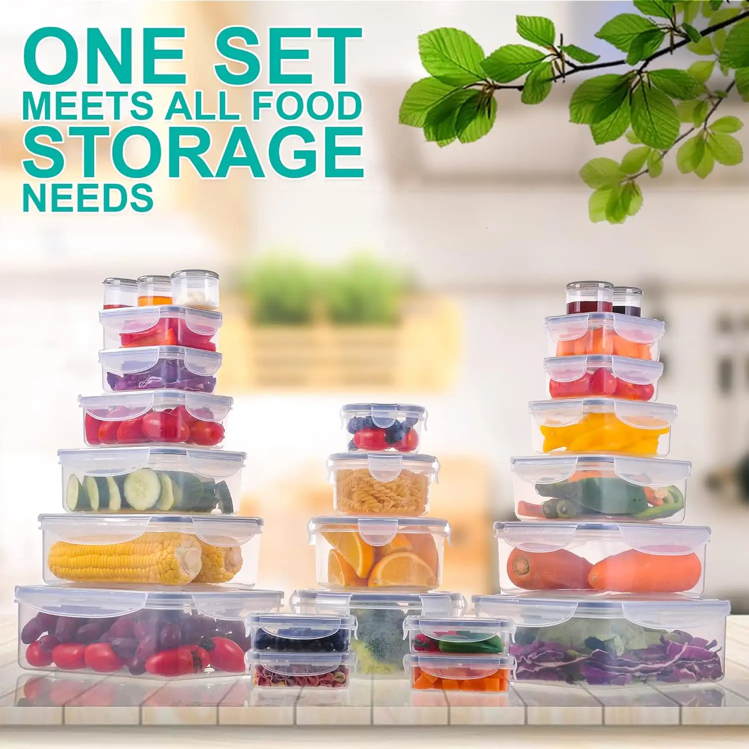 50 Pcs Large Food Storage Containers with Lids Manufacturer - AUSPACE