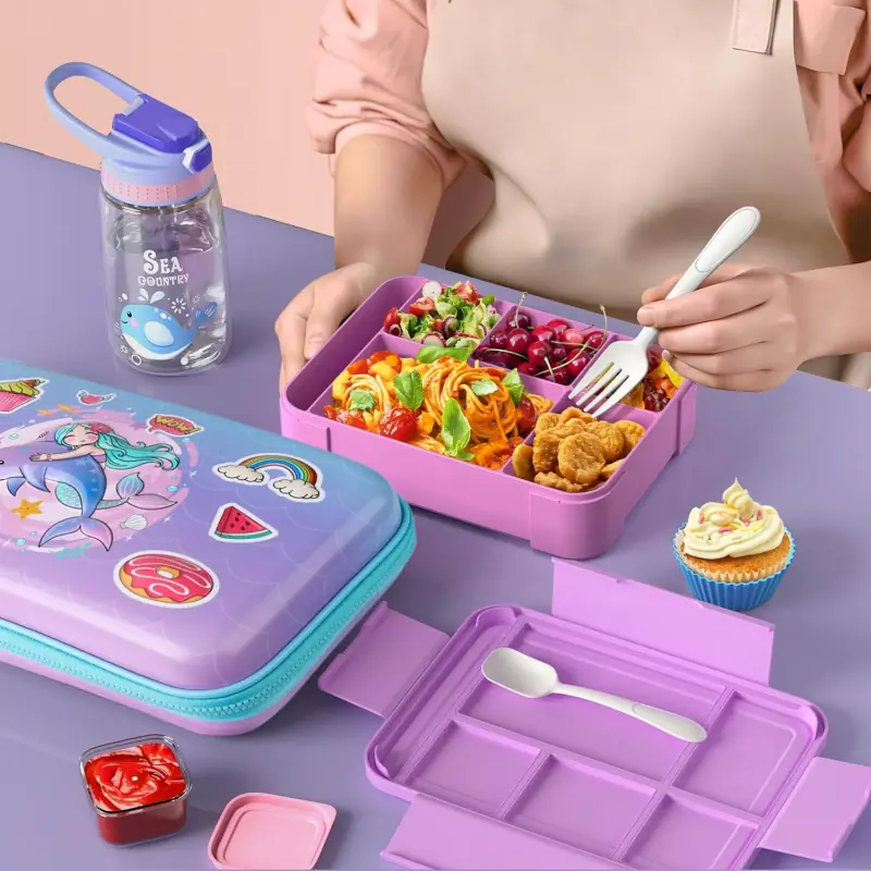 Lunch Bag Bento Lunch Box Set for Girls - AUSPACE