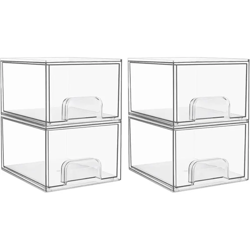 Clear Stackable Storage Drawers Wholesale - AUSPACE