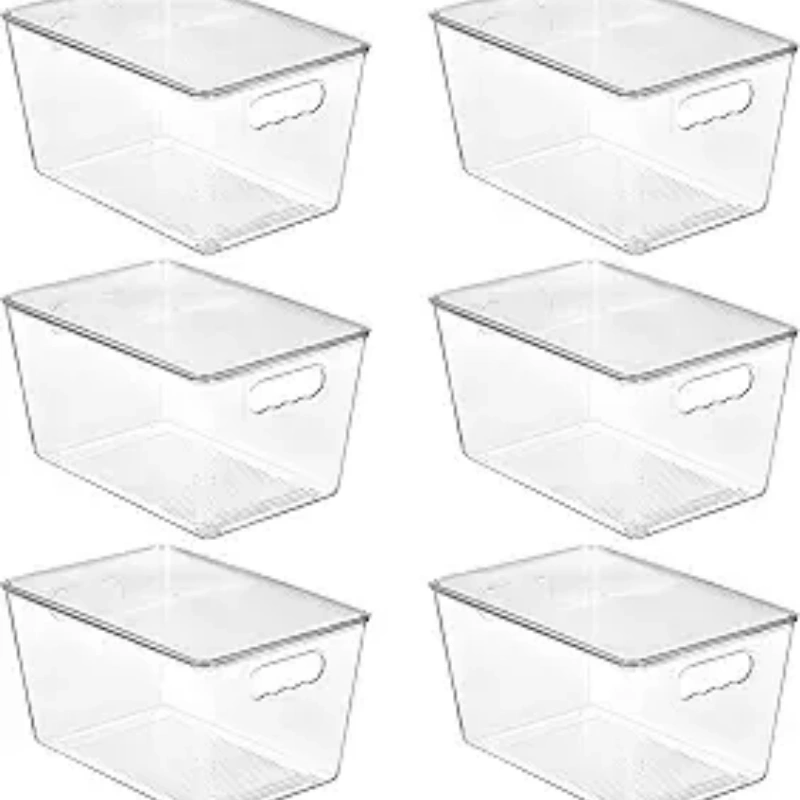 Clear Stackable Storage Bins with Lids Wholesale - AUSPACE